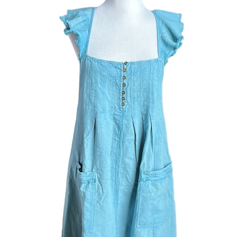 Anthropologie Pilcro Flutter Sleeve Midi Dress - Picture 5 of 9